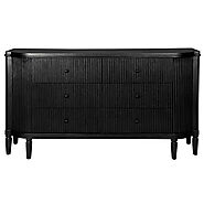 Arielle 6 Drawer Chest - Black