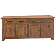 Harwinton II Mango Wood 4 Door 2 Drawer Buffet Table - Cassa Vida