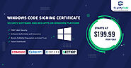 Choose Windows Code Signing Certificate