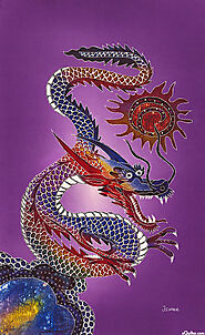 Dragon Fabric Panel | Dragon Panel Fabric | USA
