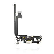 Charging Port Kabel Ladebuchse Kompatibel für iPhone 12 Pro Max (Silber) (Premium)