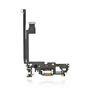 Charging Port Kabel Ladebuchse Kompatibel für iPhone 12 Pro Max (Gold) (Premium)