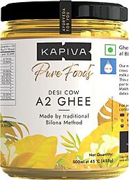 Kapiva A2 Desi Ghee 500 ml Glass Bottle Price in India - Buy Kapiva A2 Desi Ghee 500 ml Glass Bottle online at Flipka...
