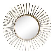 Gold Wire 3D Accent Mirror