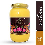 Jivika Naturals Vedic Hand-Churned A2 Bilona Gir Cow Ghee 1LJivika Naturals Vedic Hand-Churned A2 Bilona Gir Cow Ghee 1L