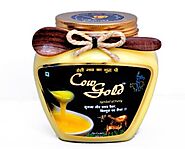 CowGold Desi Cow A2 Ghee made from the A2 milk of Sahiwal & Rathi Cow owning old traditional Bilona Method 1 L Plasti...