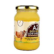 UMANAC A2 Desi Gir Cow Organic Ghee | Vedic Bilona Method | Cultured, Premium & Traditional Ghee - 500ml