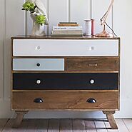 Buy Ran 5 Drawer Chest Online in India | The Home Dekor
