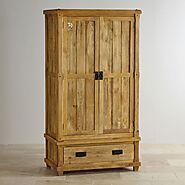 Buy Devi Wardrobe With 2 Doors 2 Drawers Online in India | The Home Dekor