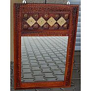Buy Vintage Mirror Frame Honey Online in India | The Home Dekor