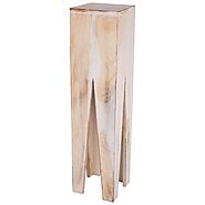 Buy Rustic White End Table Online in India | The Home Dekor