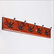Solid Wood Vintage 5 Hook Hanger - The Home Dekor