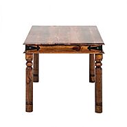 Solid Wood Vintage Dining Table 6 Seater