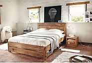 Harry King Bed Made Solid Sheesham Wood