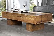 Harry Solid Sheesham Wood Log Coffee Table