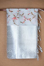 Kota Cotton Sarees | Floral Embroidered Sarees - Sundari Silks