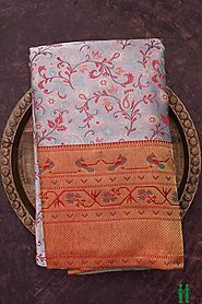 Fancy Kanchipuram Silk Sarees | Floral Design Sarees | South Indian Traditioanl Saree for Pongal - Sundari Silks
