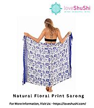 Natural Floral Print Sarong: A Must-Have for Your Beach Outfit