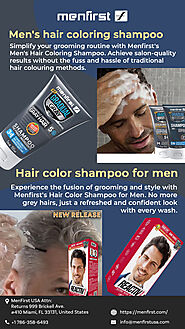 Hair color shampoo for men