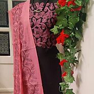 Katan suit for women | Women embroidery suit | Katan suit with dupatta