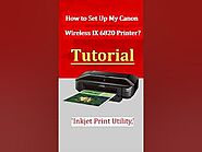 Canon Pixma ix6820 Wireless Printer Setup | IJ Start #Shorts