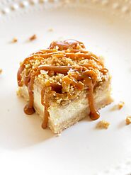 Healthy, Testy and Easy Caramel Apple Crisp Cheesecake Bars Recipe Online On dinnervia