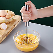 Hand Pressure Semi-automatic Egg Beater Stainless Steel – Brookline Shop