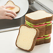 Creative Toast Shape Dish-washing Sponges – Brookline Shop