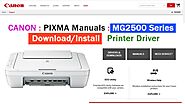 How To Download and Install Pixma Printer MG2500s Series Drivers | Canon Ij Setup