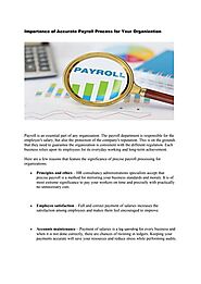 Ensuring Organizational Success with Accurate Payroll Process