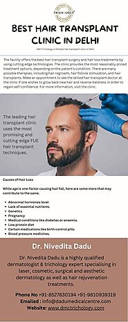 Best Hair Transplant Clinic in Delhi - DMC Trichology