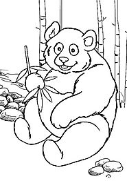 Panda målarbilder
