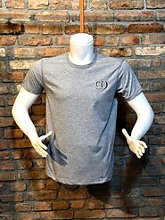 CHRISTIAN DIOR LOGO | COTTON EMBROIDERED T-SHIRT
