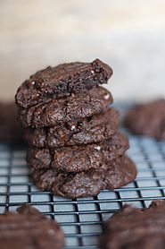 Soft & Chewy Double Chocolate Cookies