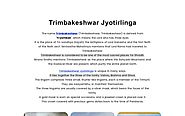 Trimbakeshwar Shiva Jyotirlinga- Nashik