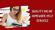 How To Find Quality Online Homework Help Services?