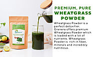 Grenera Wheatgrass Powder, 100% Whole-Leaf Wheat Grass Powder for Detox, Energy & Immunity Support, Green Superfood, ...