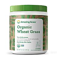 Amazing Grass Wheat Grass Powder: 100% Whole-Leaf Wheat Grass Powder for Energy, Detox & Immunity Support, Chlorophyl...