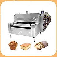 Continuous Gas Oven for Cake Baking with Chain Plate