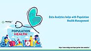 Data Analytics helps with Population Health Management