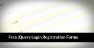 30 Best Free jQuery Login Registration and Contact Forms