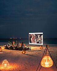 Movie night on the beach