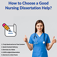 How to Choose a Good Nursing Dissertation Help?