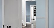 Revamp Your Hallway with a Refreshing Blue and White House Colour Palette