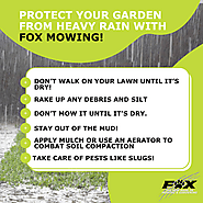 Protect Your Garden From Heavy Rain With Fox Mowing