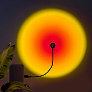 1x USB Sunset Lamp LED Rainbow Neon Night – Brookline Shop