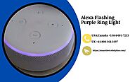 Alexa Flashing Purple Ring Light