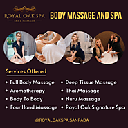 Services Offered at Royal Oak Spa #SPA #MASSAGEPARLOR