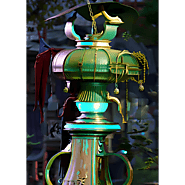 Cathodic AI Dreams 04 GenAI in a Lamp Art by Christine aka stine1 | Society6