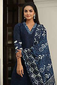 Get this Indigo Kurta Sets From our Online Store